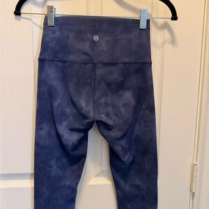 lululemon athletica Navy Tie-Dye Leggings